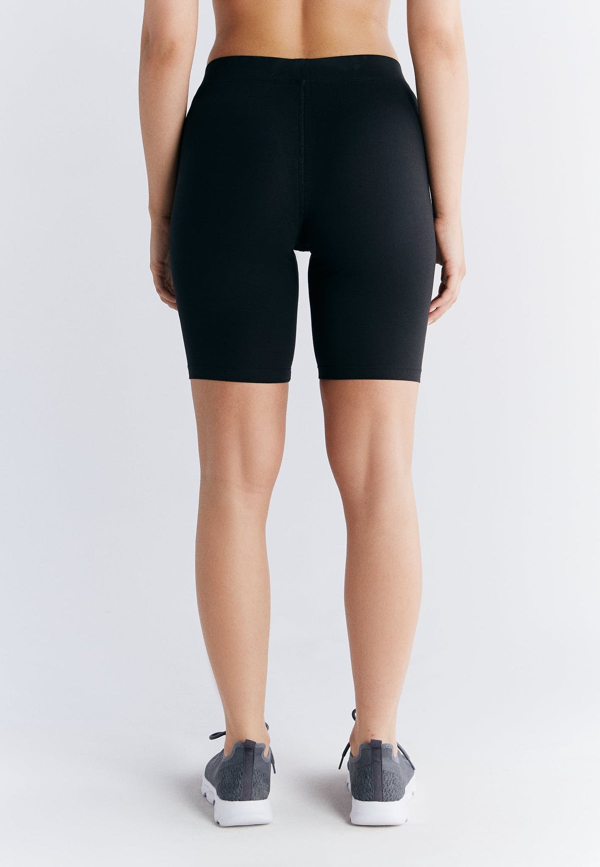 Women's Cycling Shorts, Black — Leela Cotton, view 2