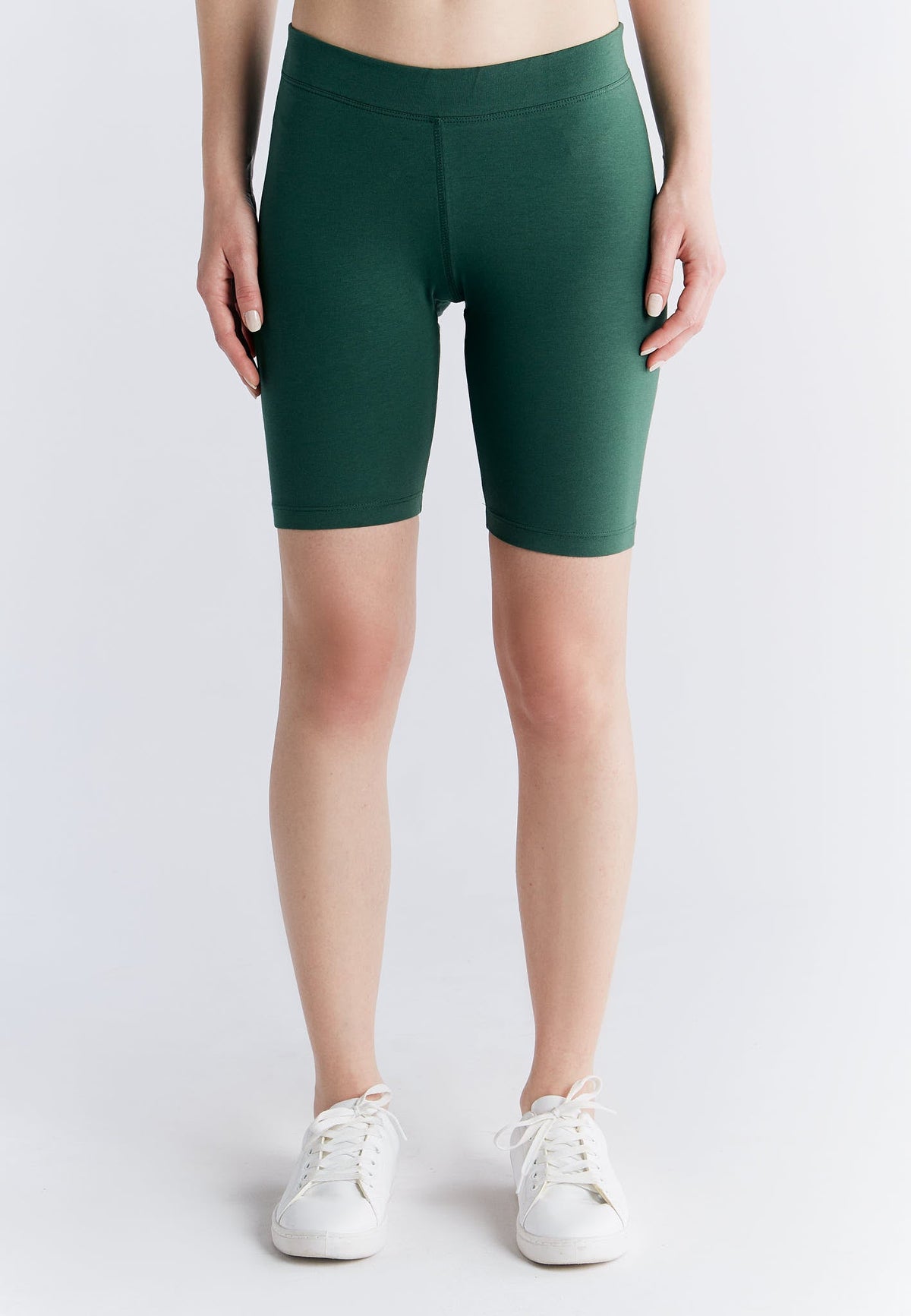 Women's Cycling Shorts, Pine Needle — Leela Cotton