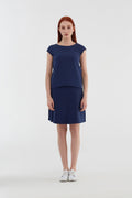 Skirt A - Line with Comfort Waistband, Admiral Blue