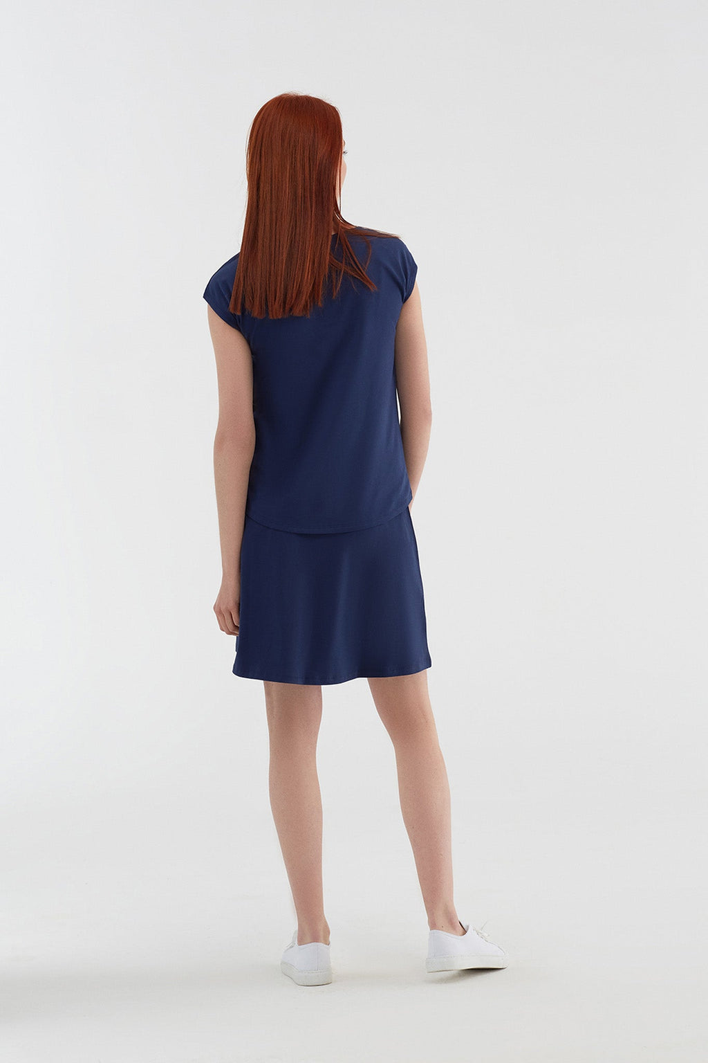 Skirt A - Line with Comfort Waistband, Admiral Blue
