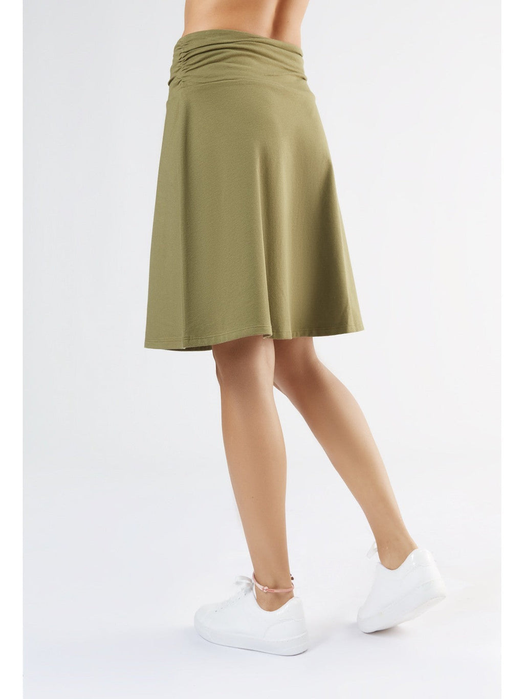 Skirt A - Line with Comfort Waistband, Olive