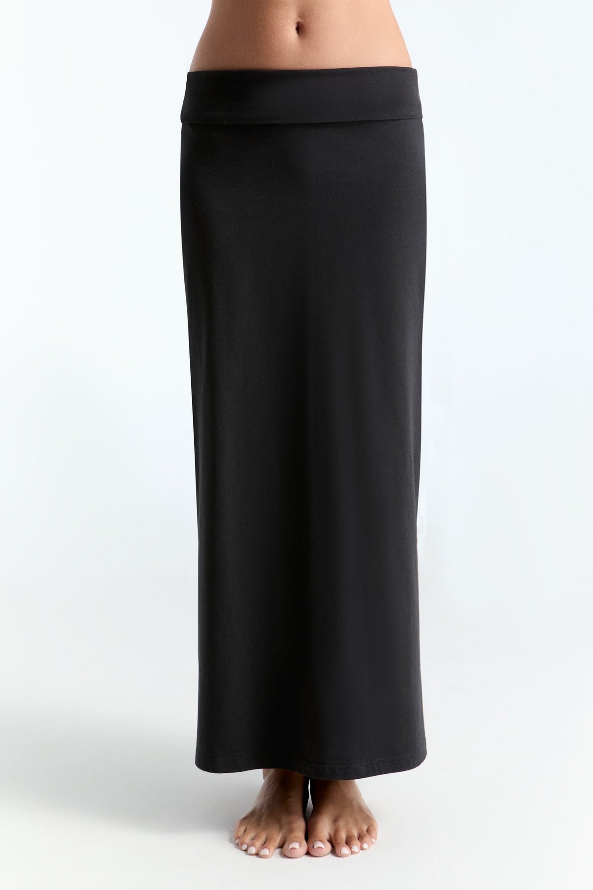 Women's Maxi Skirt, Black — Leela Cotton