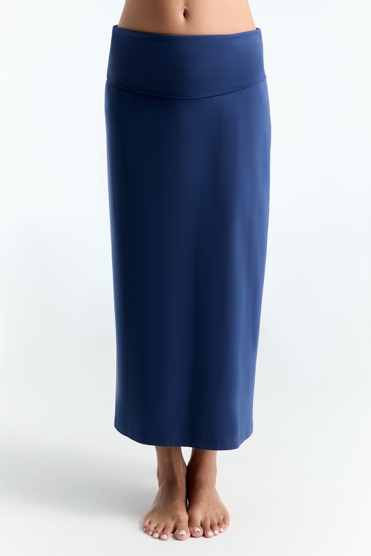 Women's Maxi Skirt, Admiral Blue — Leela Cotton
