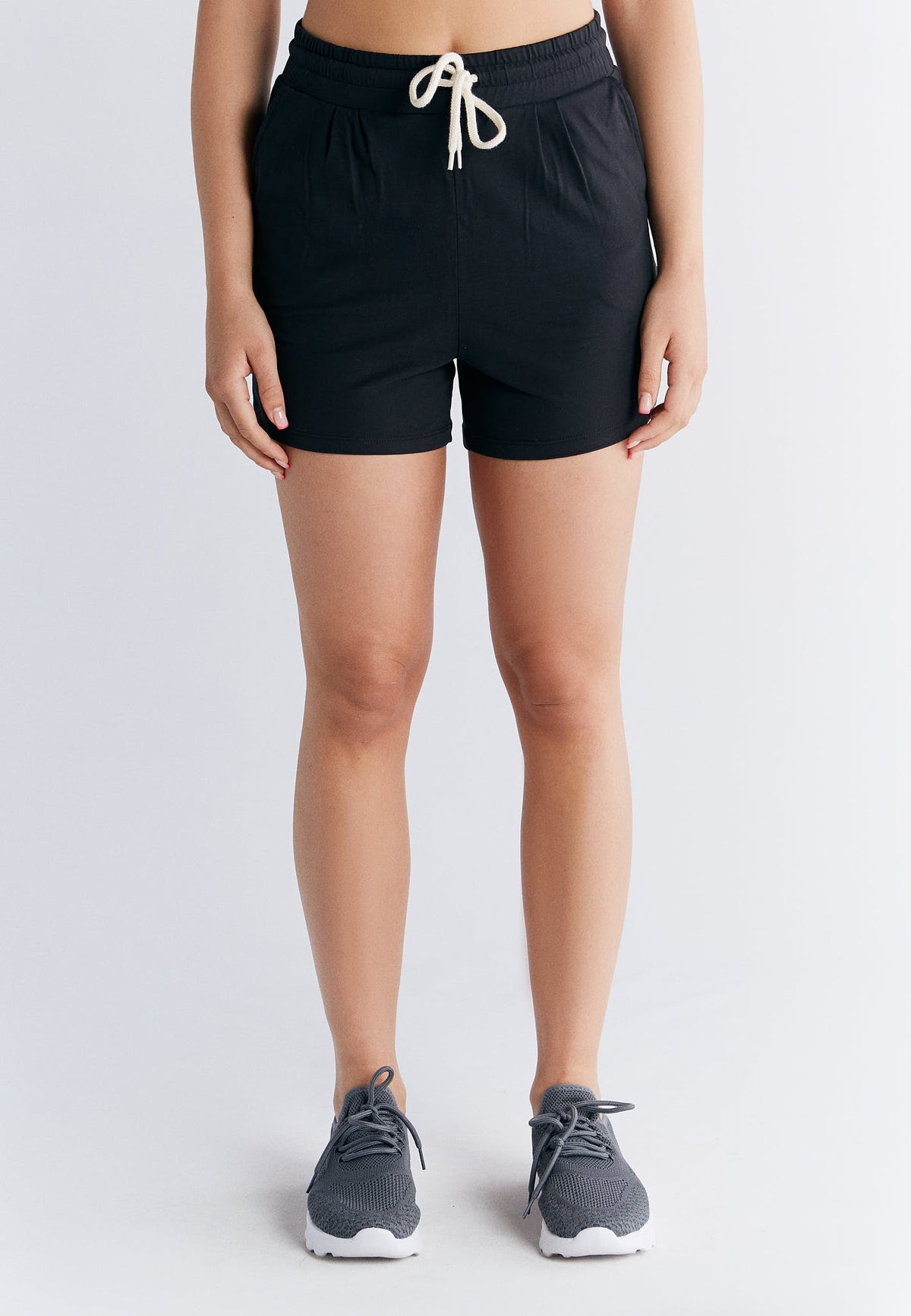 Women's Pyjamas-Shorts, Black — Leela Cotton