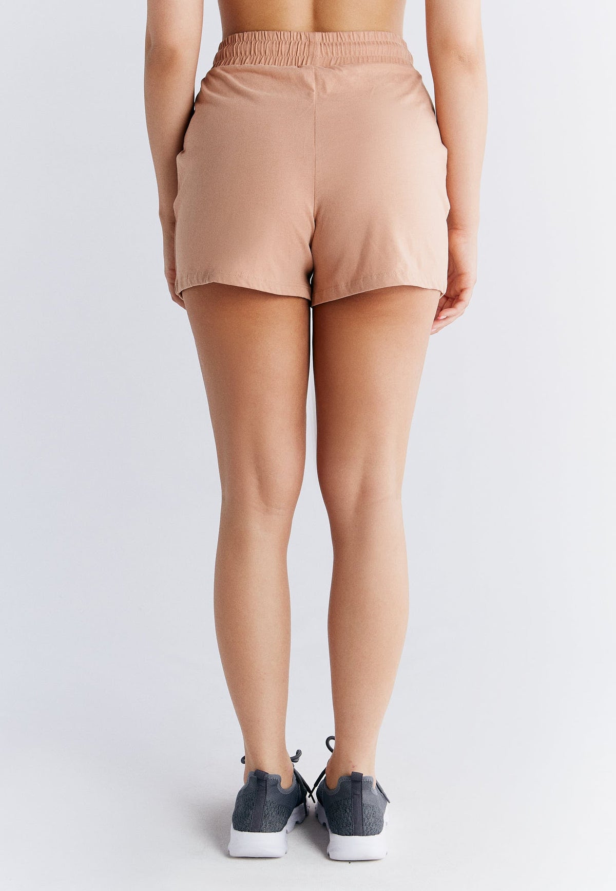 Women's Pyjamas-Shorts, Café Crema — Leela Cotton, view 2