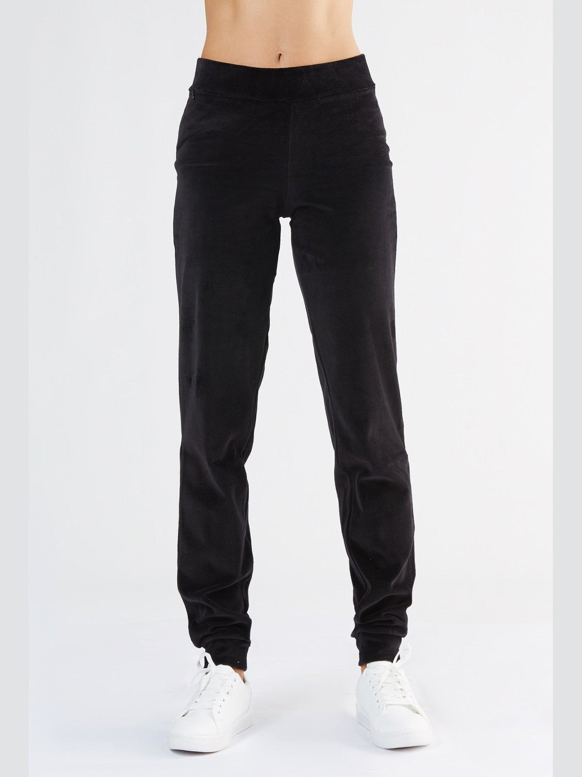 Women's Velour Trousers, Black