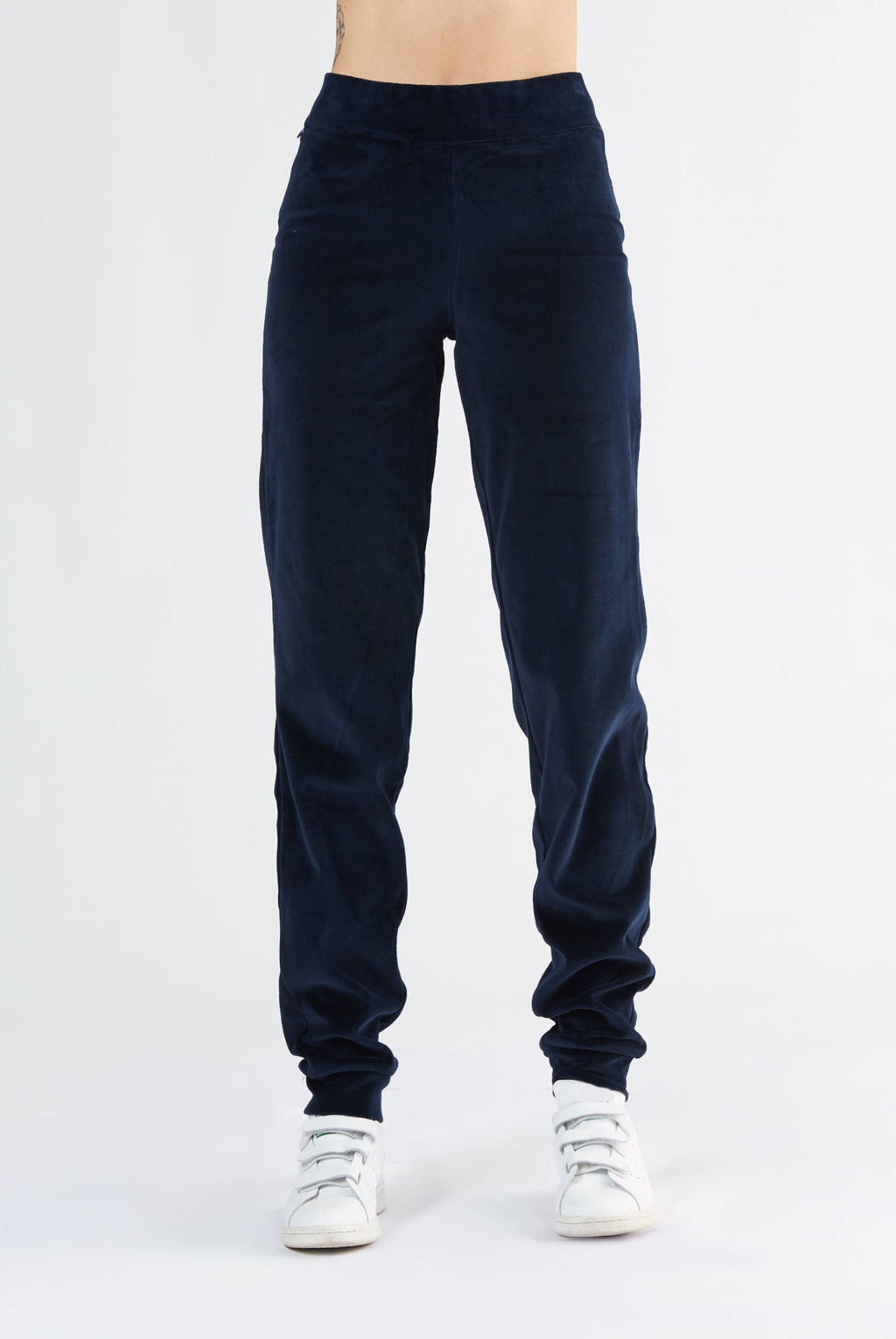 Women's Velour Trousers, Midnight Blue