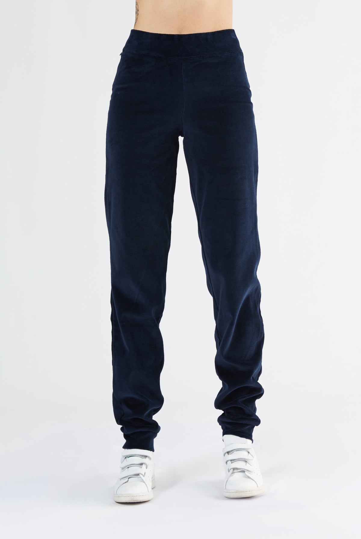 Women's Velour Trousers, Midnight Blue