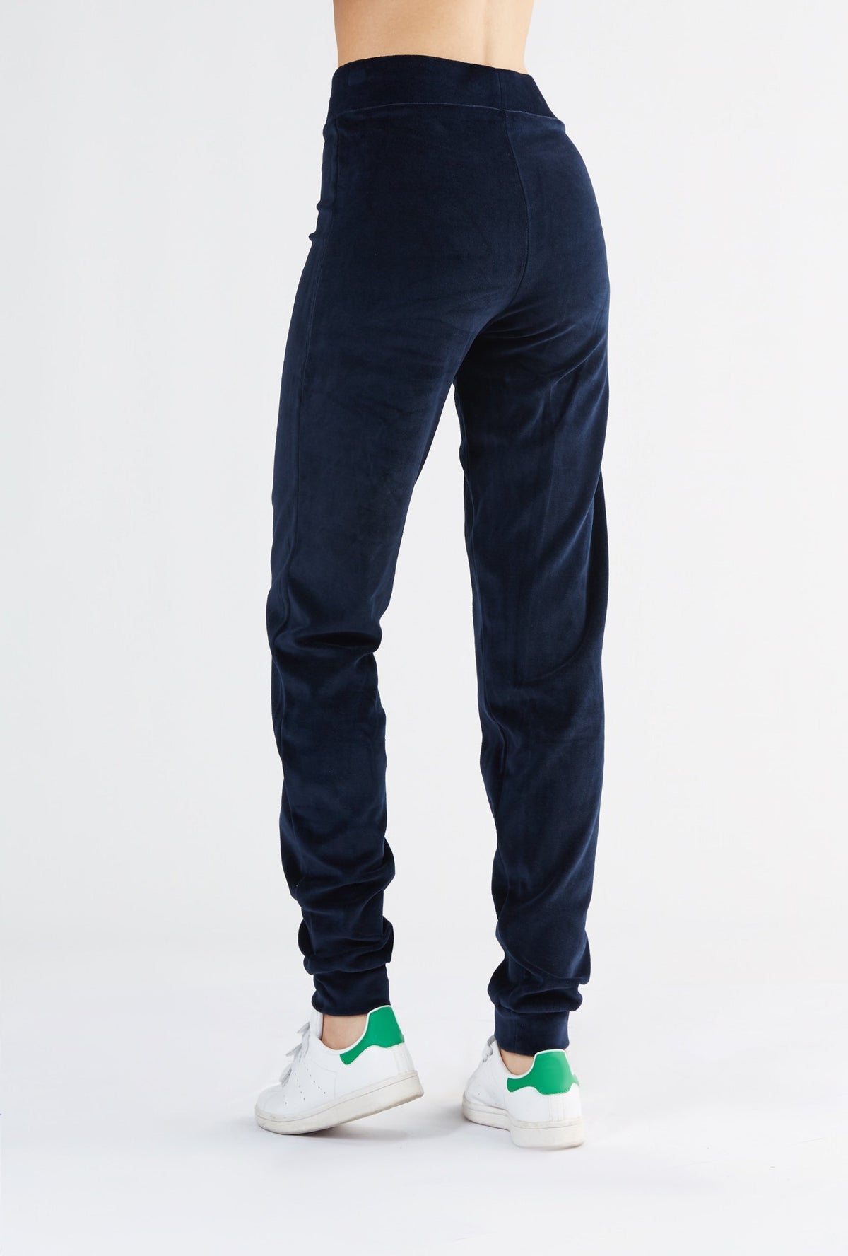 Women's Velour Trousers, Midnight Blue