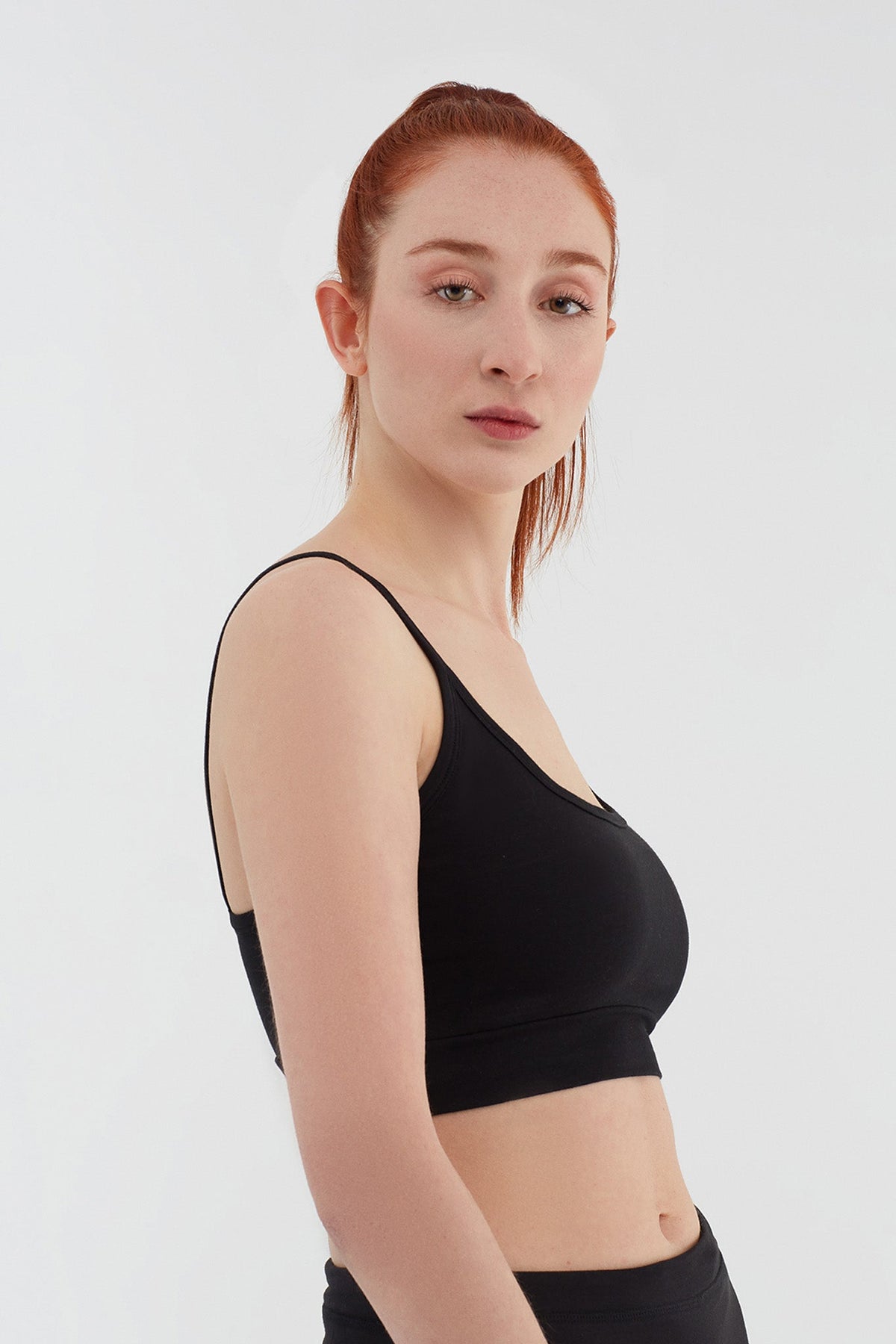 Women's Bustier, Black — Albero Natur, view 2