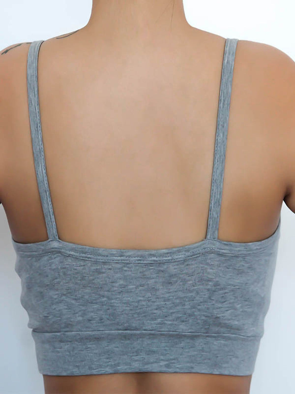 Women's Bustier, Grey-Melange — Albero Natur, view 4