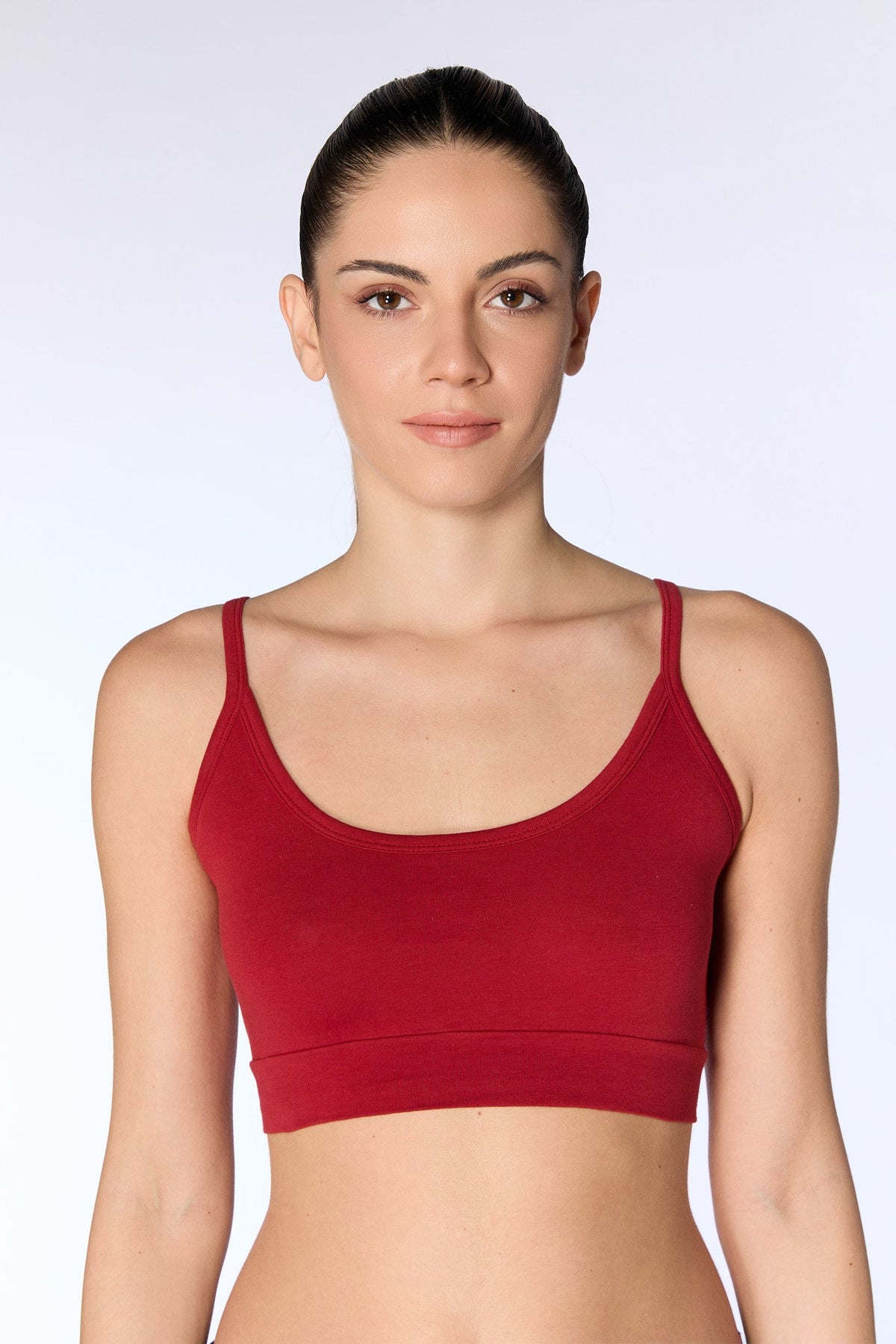 Women's Bustier, Red 3-Pack — Albero Natur, view 2