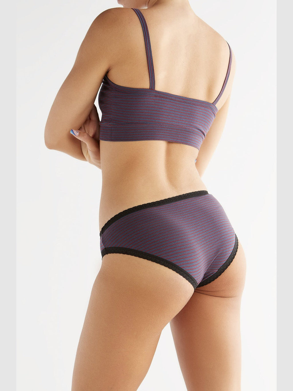 Women's Bustier, Indigo - Red 3-Pack