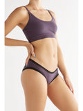 Women's Bustier, Indigo - Red