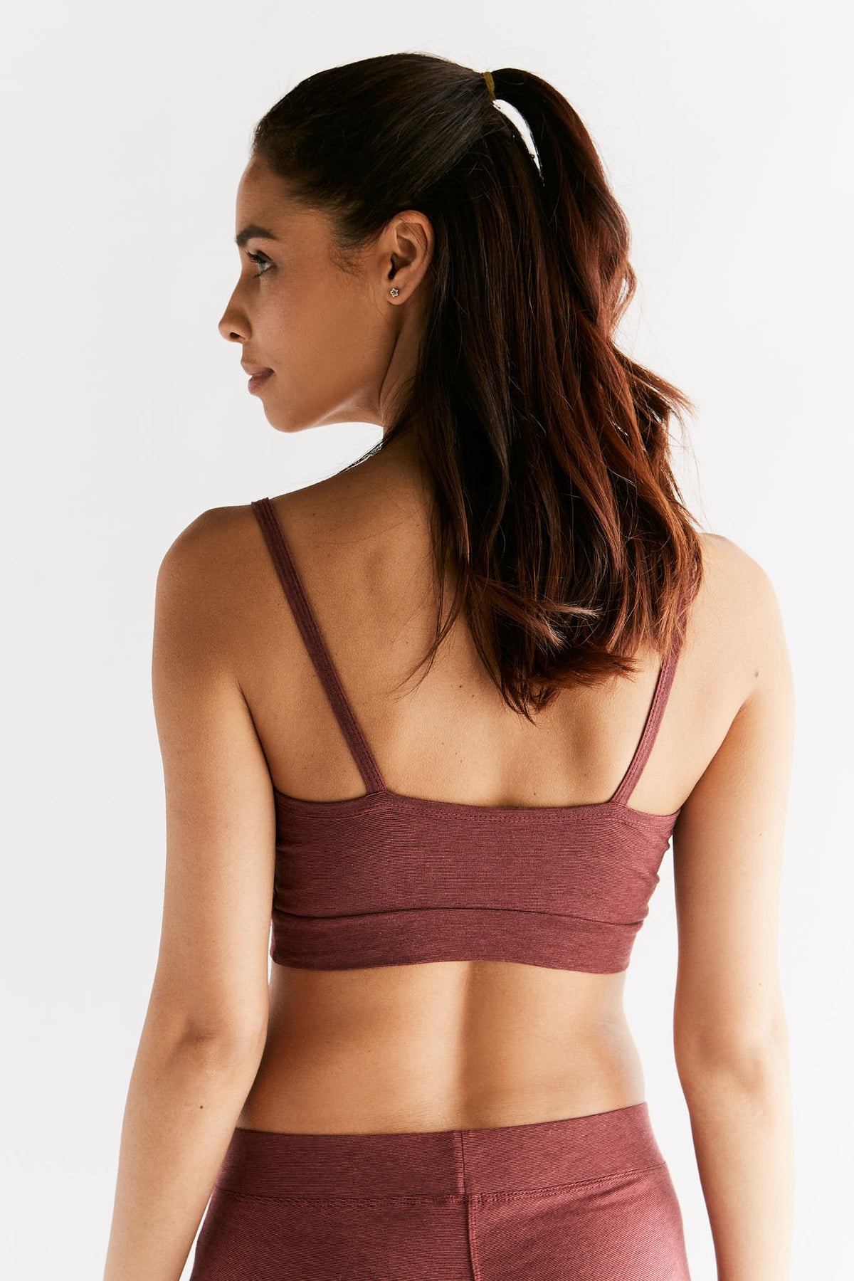 Women's Bustier, Coffee / Rust Red 3-Pack — Albero Natur, view 4