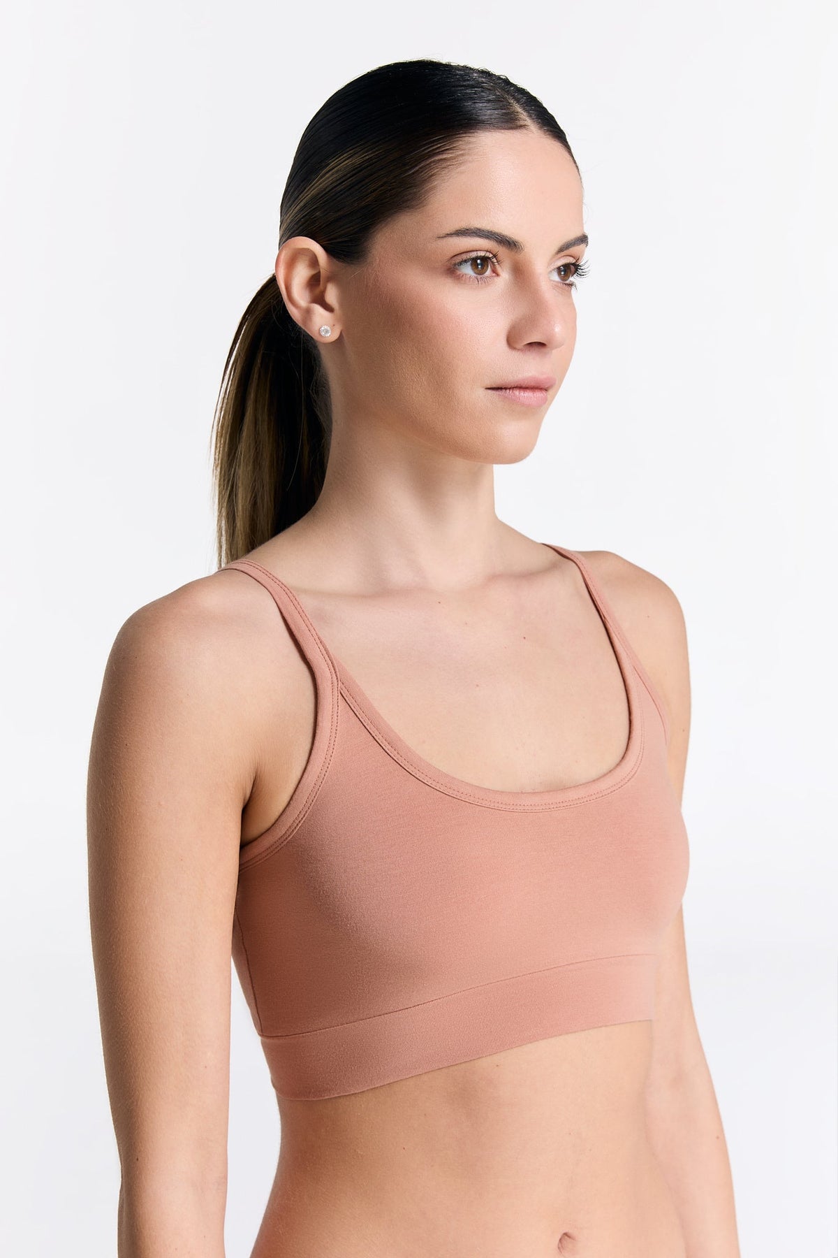 Women's Bustier, Café Crema 3-Pack