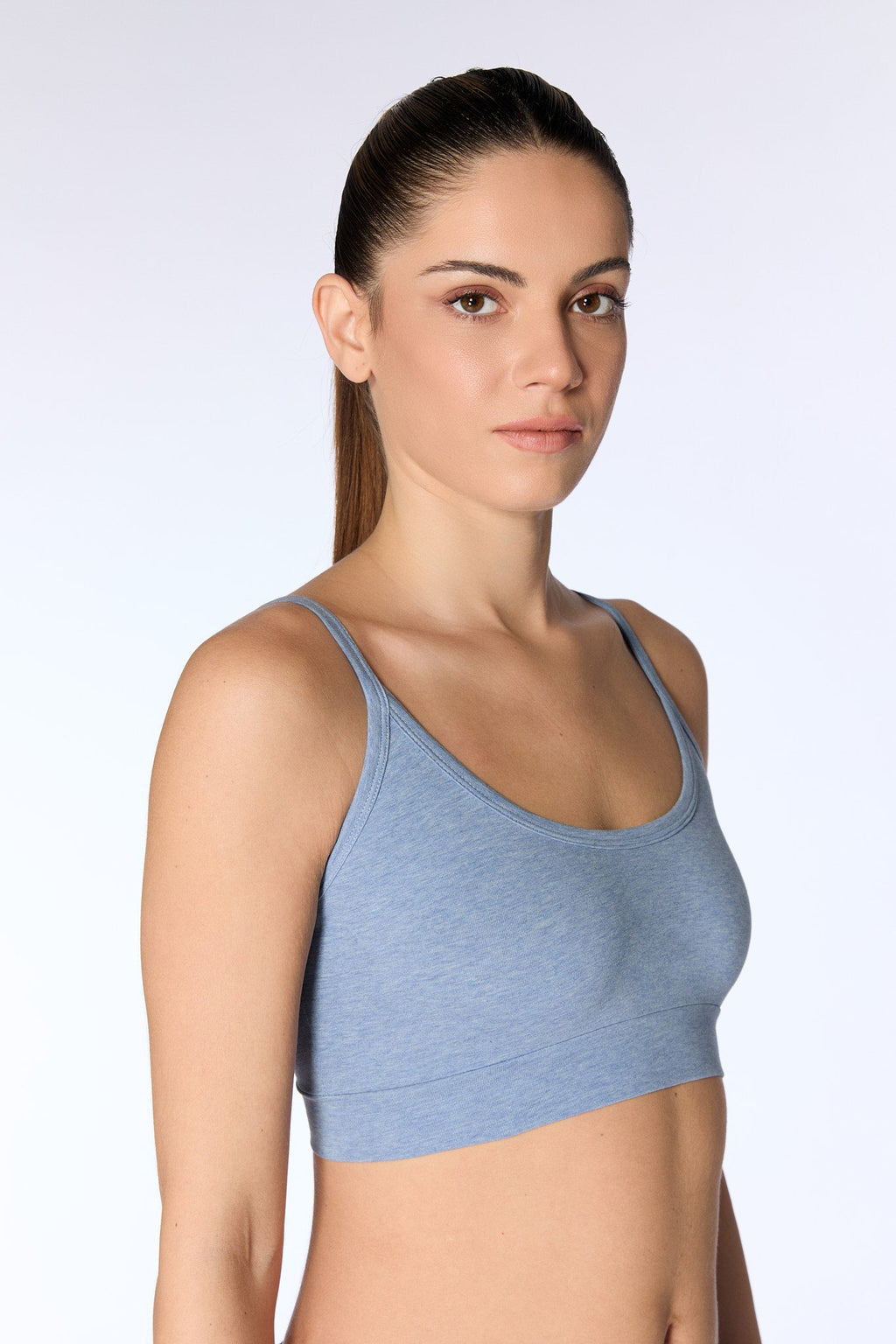 Women's Bustier, Denim Blue - Melange 3-Pack