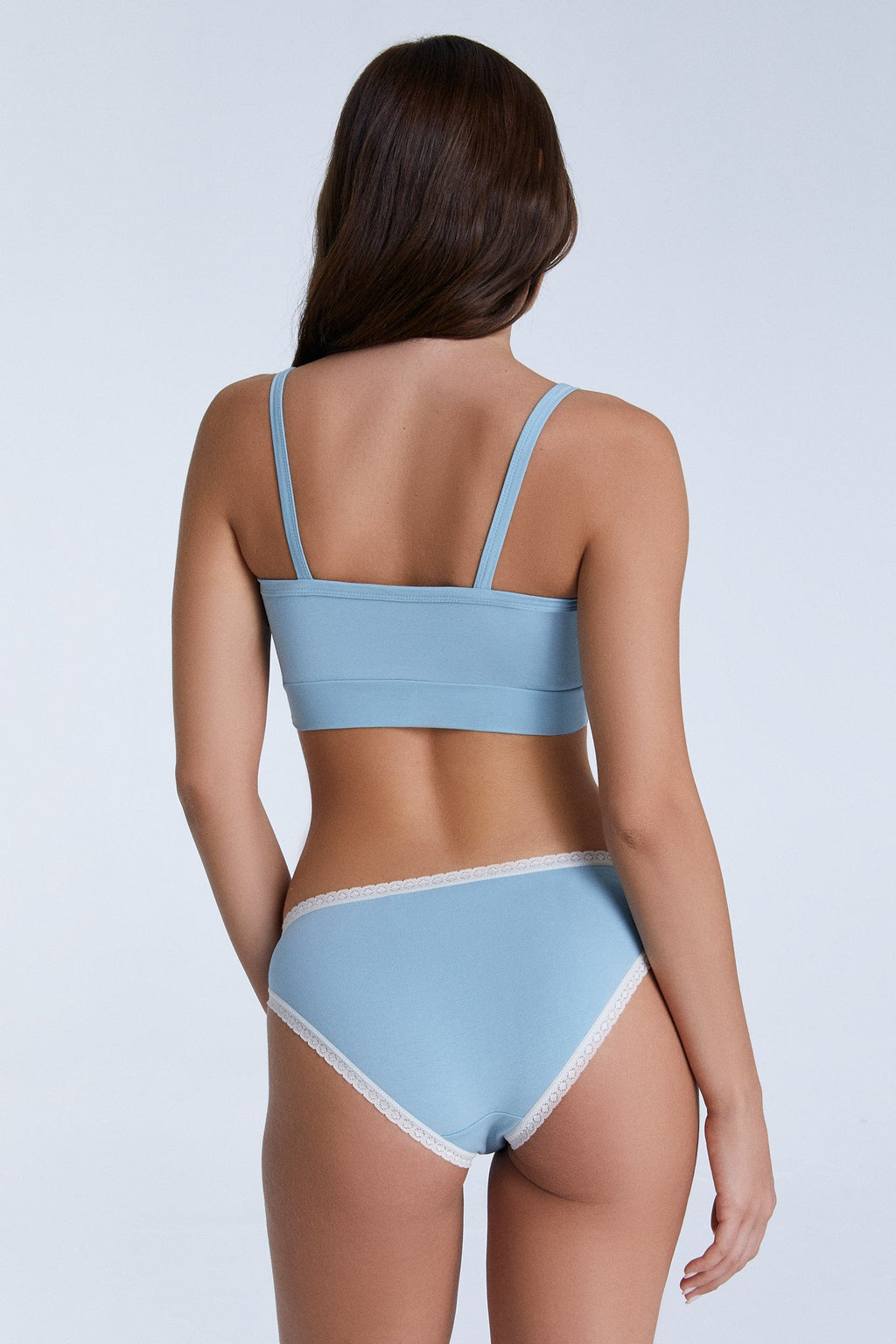 Women's Bustier, Grey Blue 3-Pack