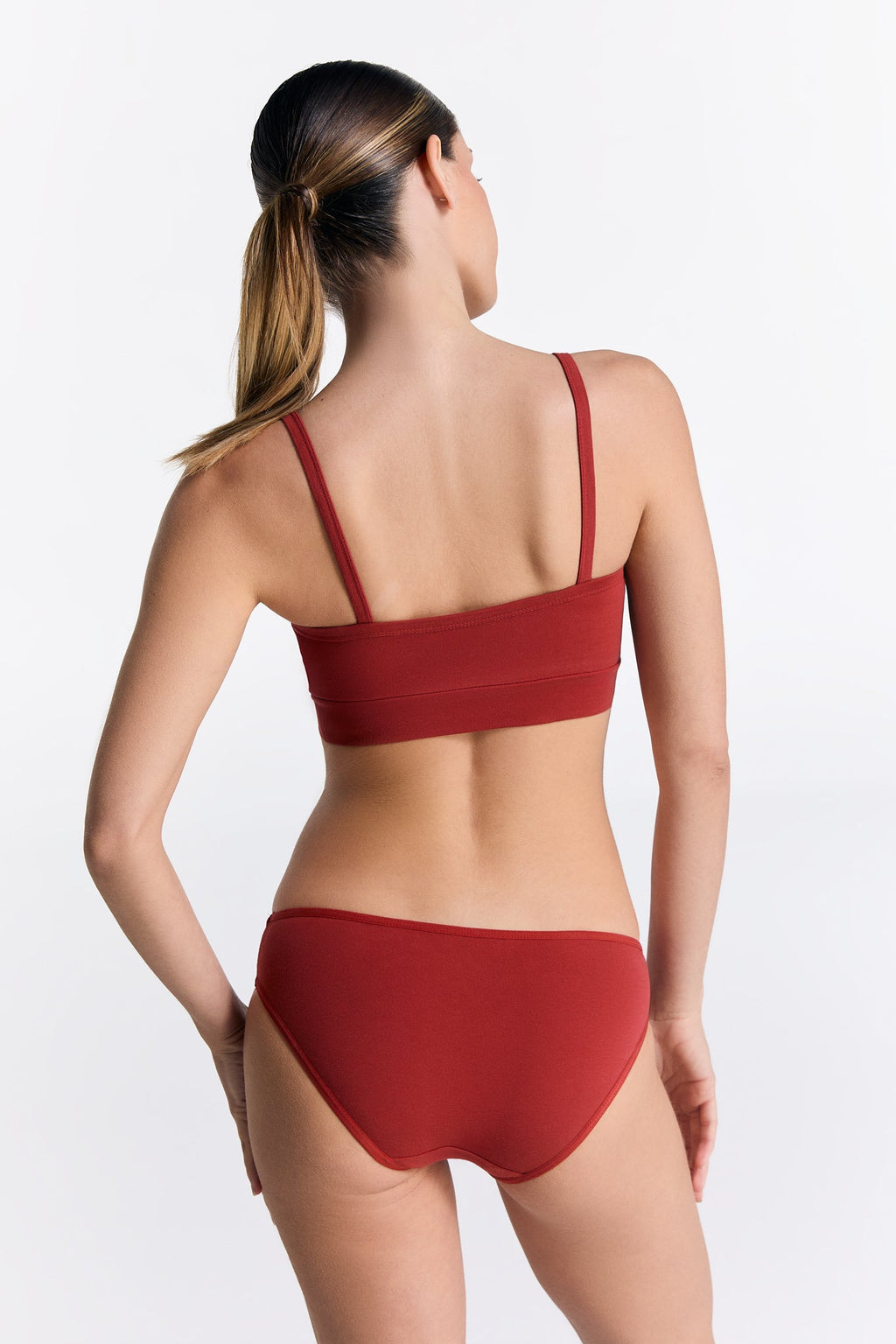 Women's Bustier, Red Ochre 3-Pack