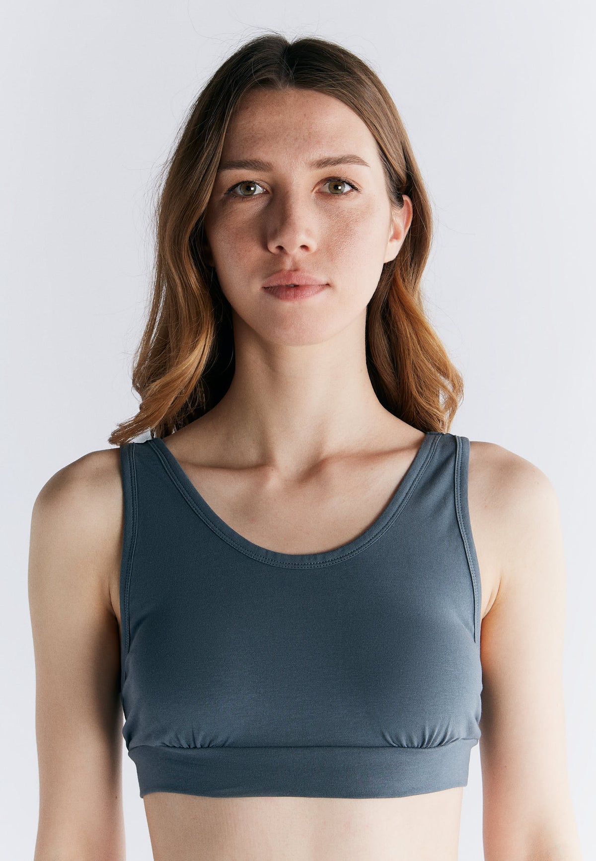 Women's Envelope Bustier, Dark Slate — Albero Natur