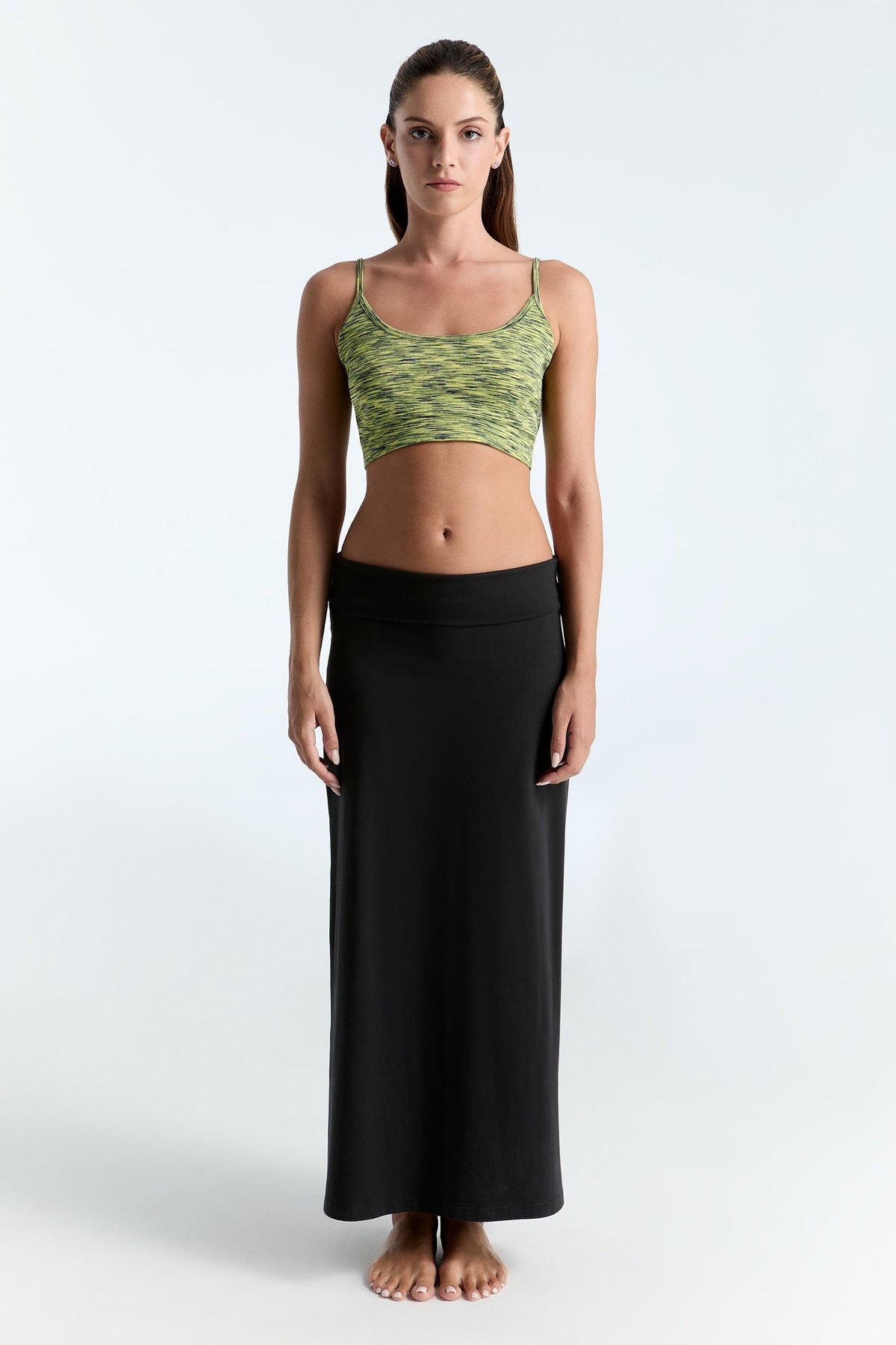Women's Maxi Skirt, Black — Leela Cotton, view 4