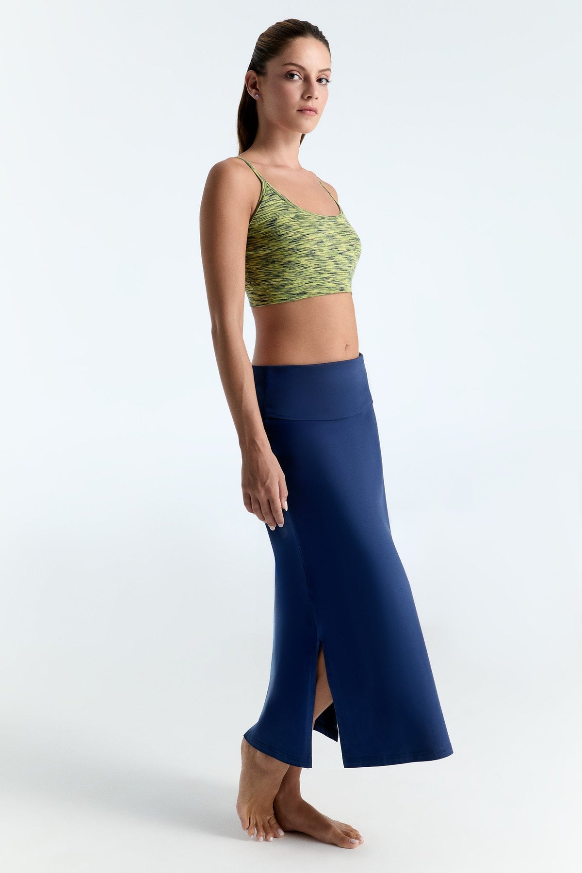 Women's Maxi Skirt, Admiral Blue — Leela Cotton, view 5