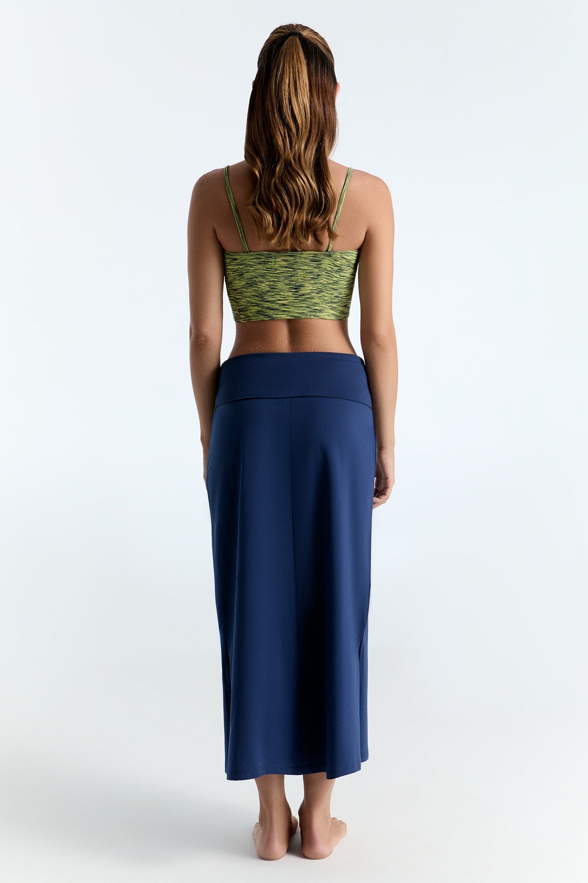 Women's Maxi Skirt, Admiral Blue — Leela Cotton, view 6