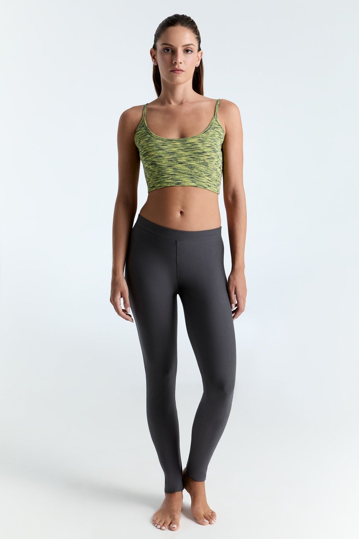 Women's Warm Leggings, Anthracite — Leela Cotton, view 4