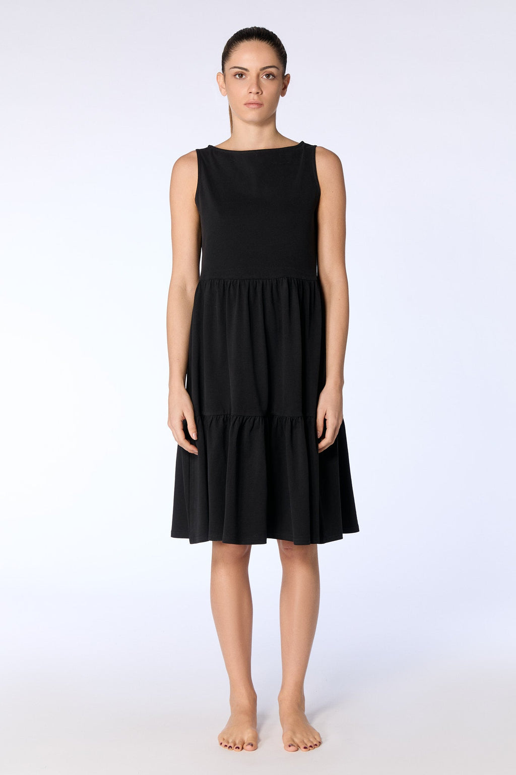 Ruffle Dress, Black