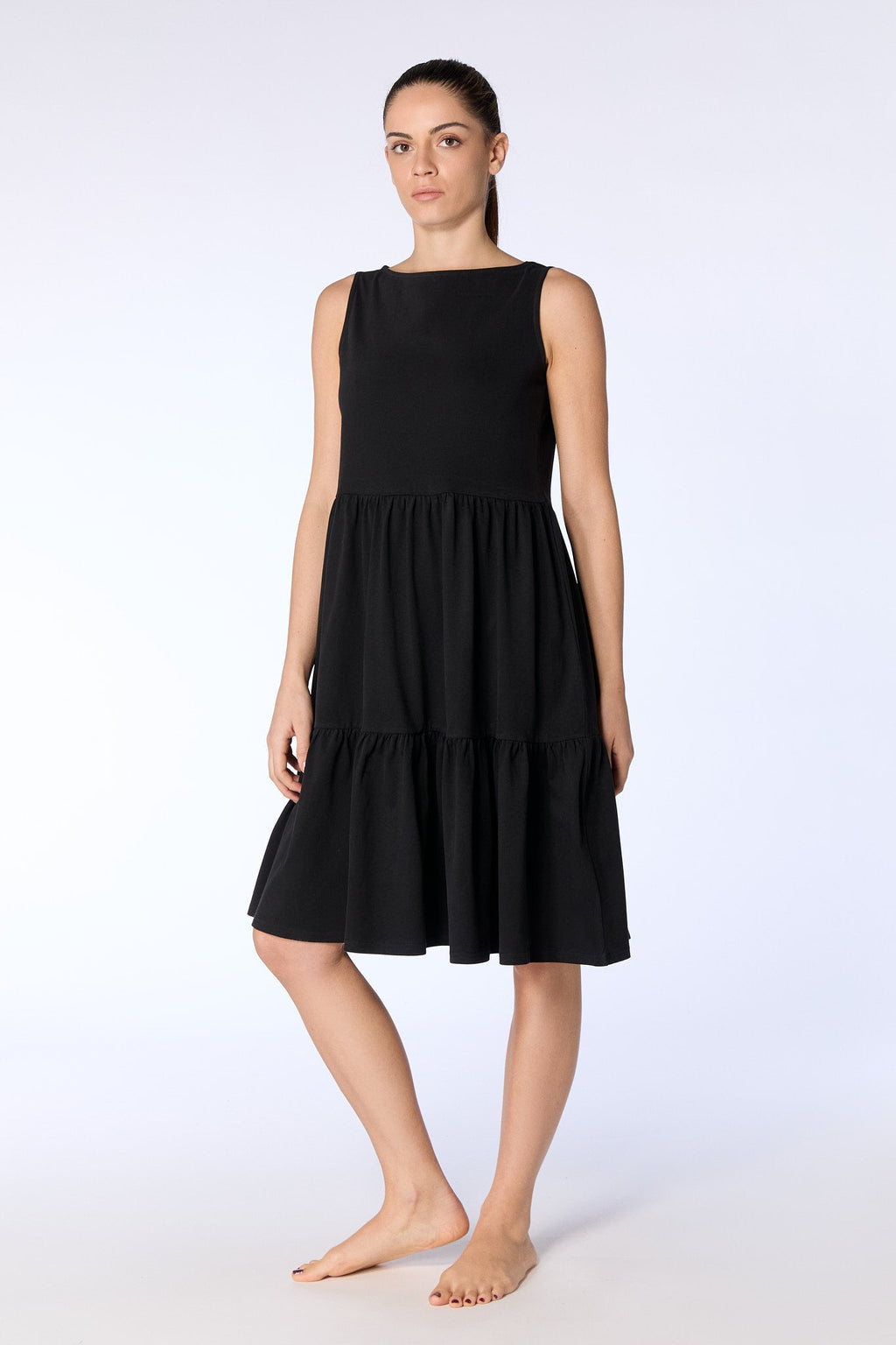 Ruffle Dress, Black