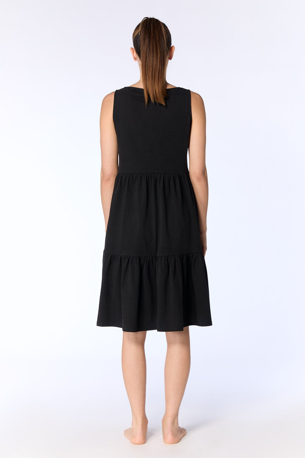 Ruffle Dress, Black