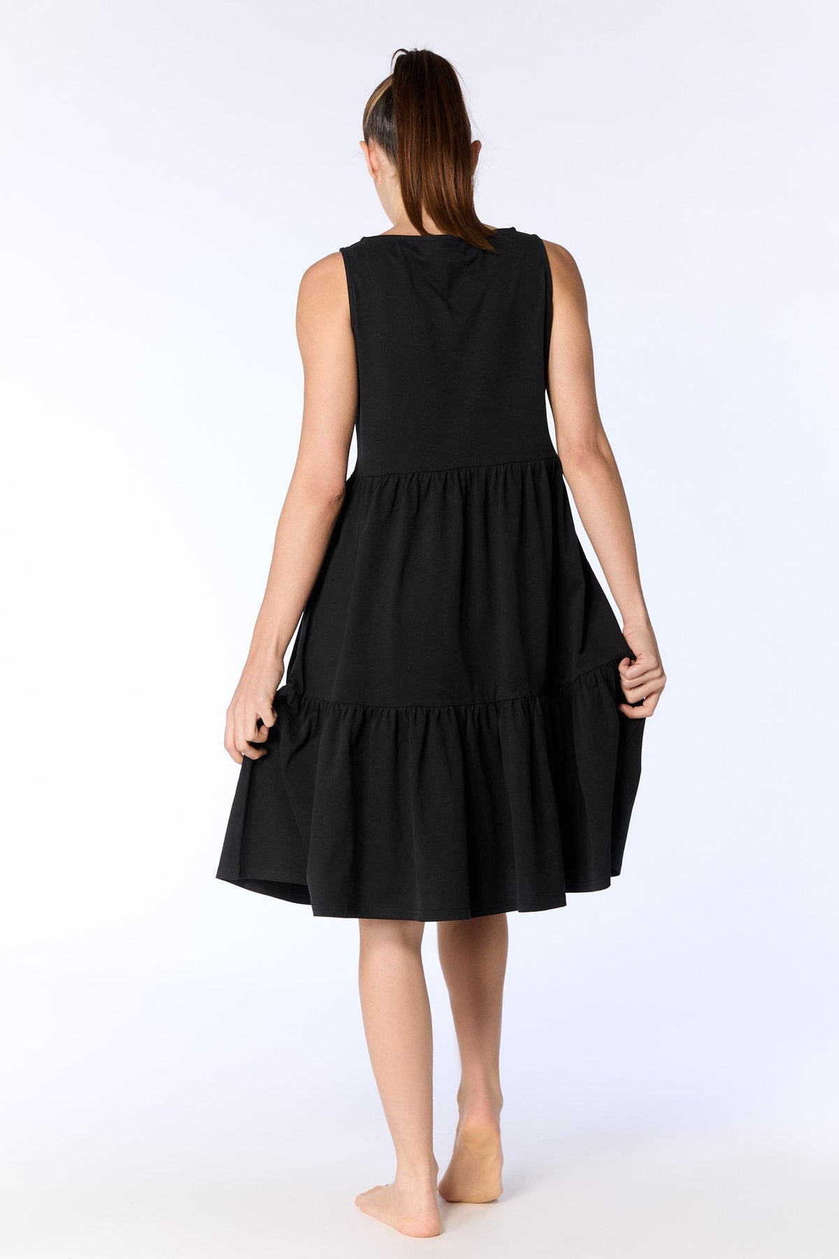 Ruffle Dress, Black