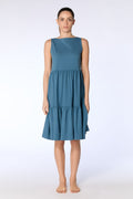 Ruffle Dress, Alpine Grey