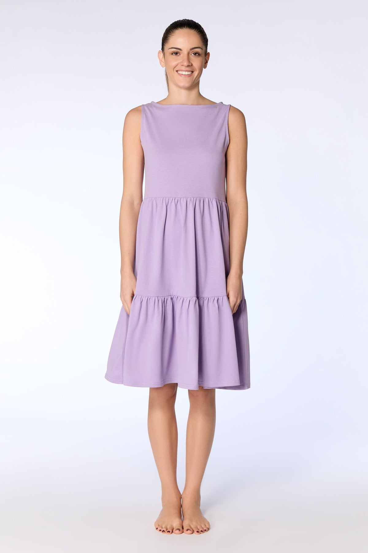 Ruffle Dress, Viola — Leela Cotton