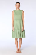 Ruffle Dress, Basil