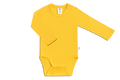 Baby Long Sleeve Bodysuit, Sun Yellow