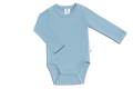 Baby Long Sleeve Bodysuit, Dove Blue