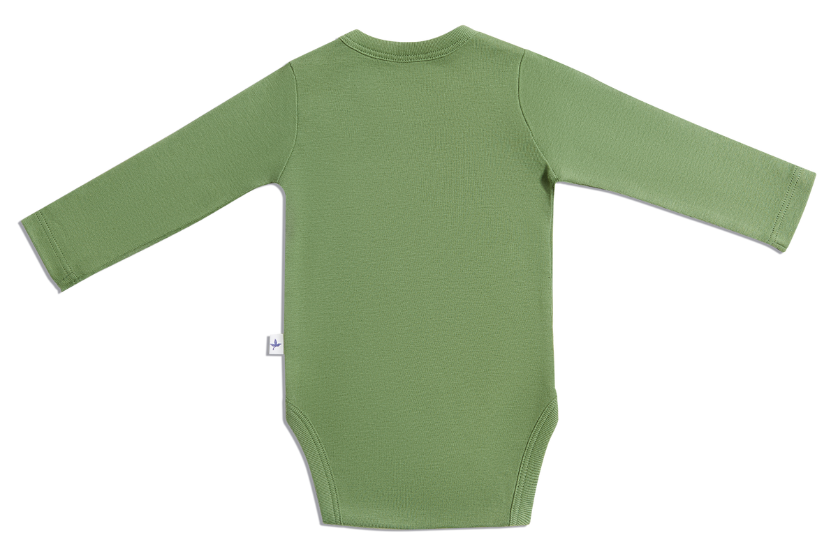 Baby Long Sleeve Bodysuit, Forest Green