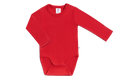 Baby Long Sleeve Bodysuit, Brick Red