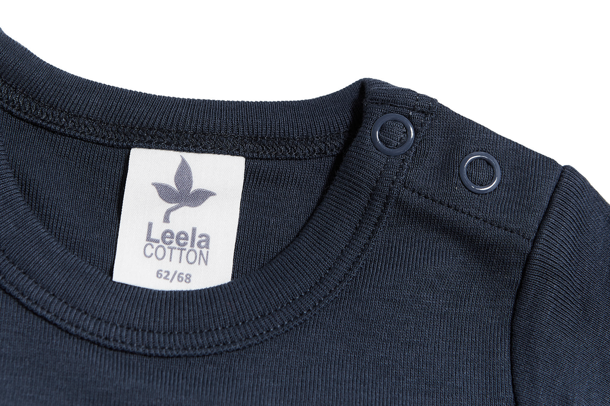 Baby Short Sleeve Bodysuit, Indigo