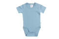 Baby Short Sleeve Bodysuit, Dove Blue