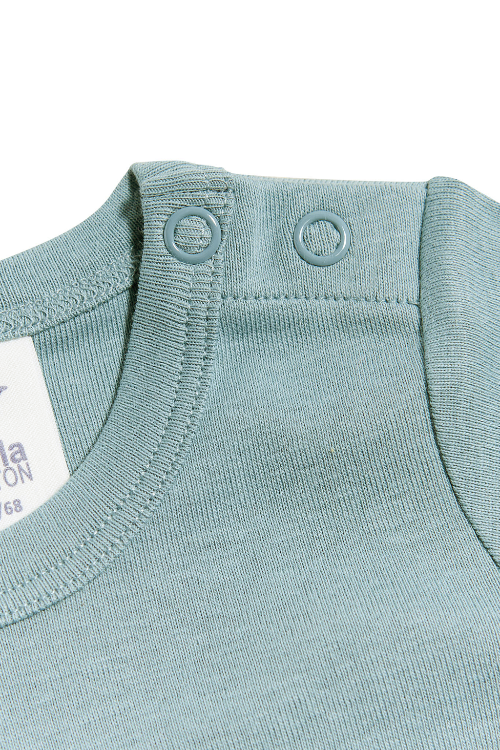 Baby Short Sleeve Bodysuit, Dove Blue