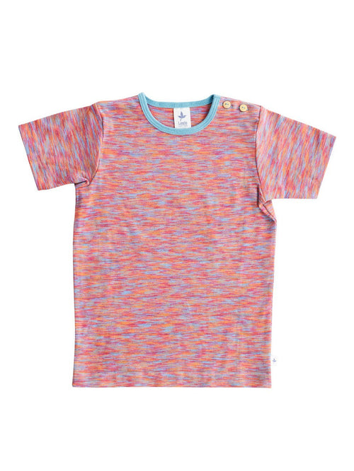 Baby Basic Short Sleeve Top, Flame — Leela Cotton