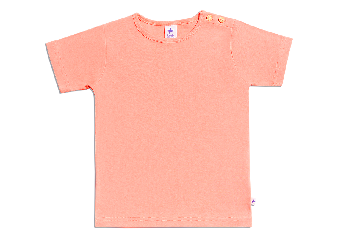 Kids' Short Sleeve Top, Apricot