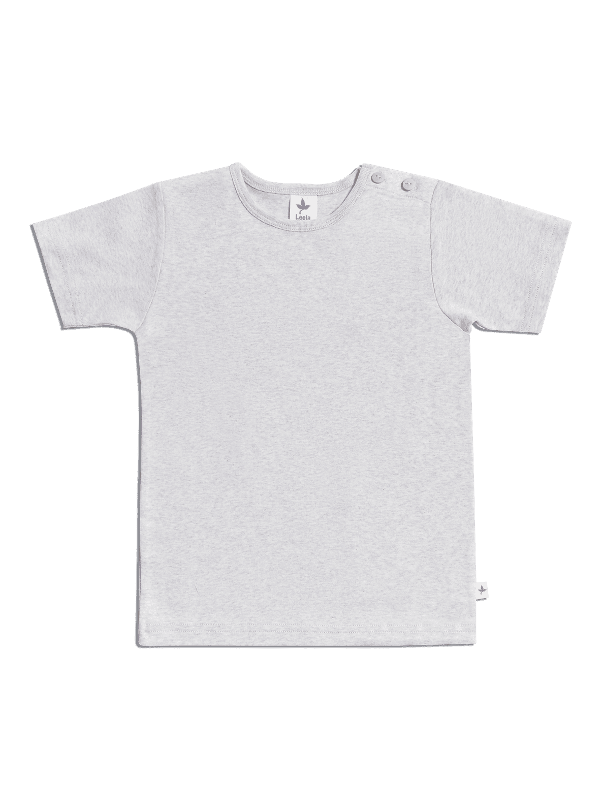 Kids' Short Sleeve Top-Grey — Leela Cotton