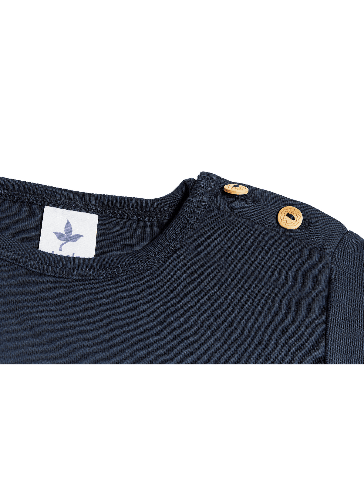Kids' Short Sleeve Top, Indigo — Leela Cotton, view 3