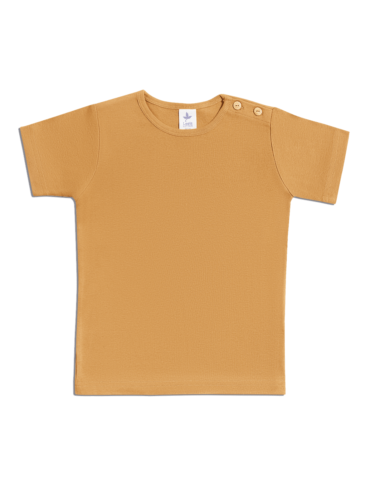 Kids' Short Sleeve Top, Ginger — Leela Cotton