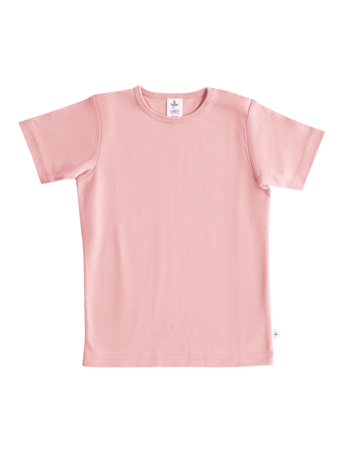 Kids' Short Sleeve Top, Dusty Pink — Leela Cotton, view 3