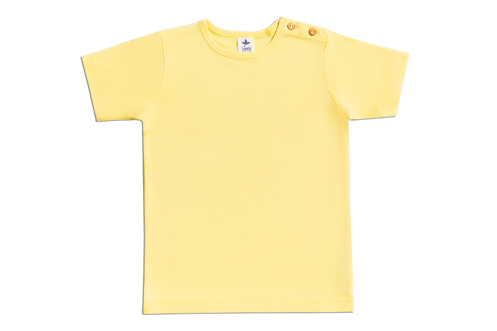 Kids' Short Sleeve Top, Lemon Yellow