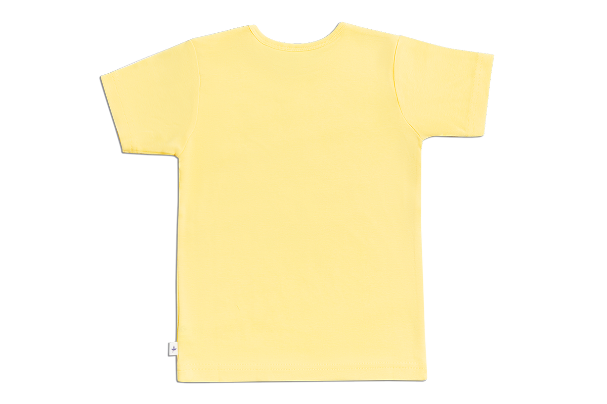 Kids' Short Sleeve Top, Lemon Yellow